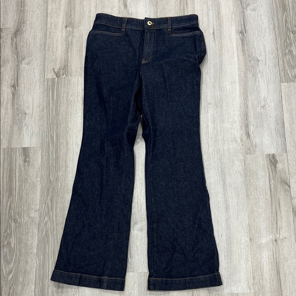 Talbots Dark Indigo Flare Jeans - Picture 3 of 6